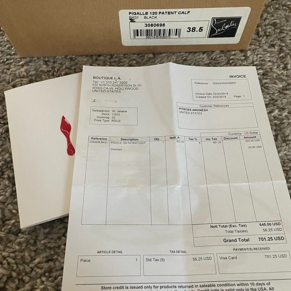 Christian Louboutin Pigalle 120 Patent - Picture 3 of 4